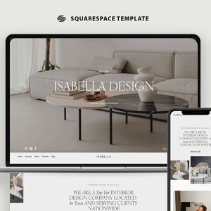 Website Template Squarespace Interior Designers/ Architect Responsive Site Service Small Business Property Management & Real Estate Website