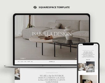 Website Template Squarespace Interior Designers/ Architect Responsive Site Service Small Business Property Management & Real Estate Website