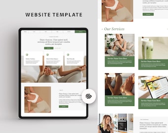 Website Template Squarespace 7.1, Health Wellness female fitness Coach, Therapist site template, Coaching Business Website, Life Coach Site