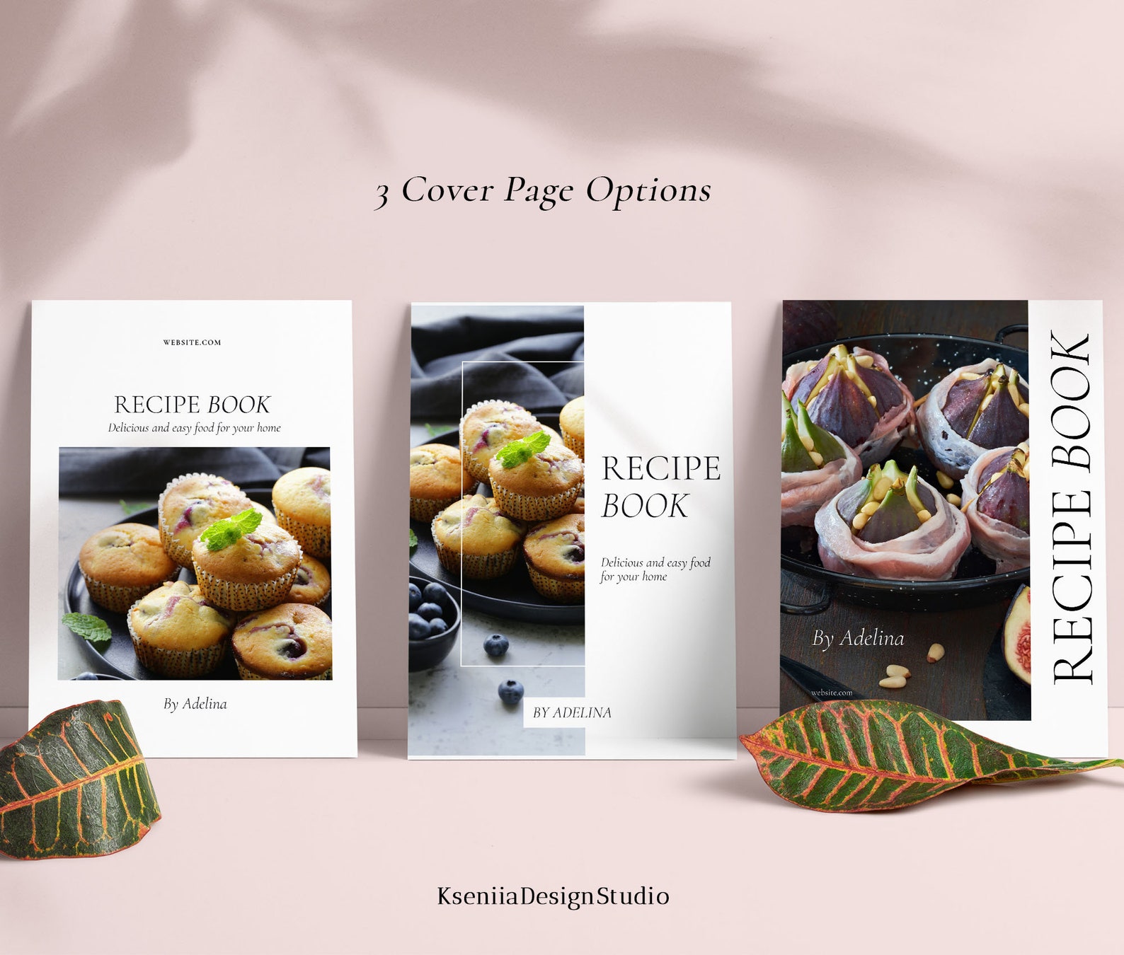 Recipe Ebook Template Canva | Customizable Cookbook Lead Magnet Cover ...