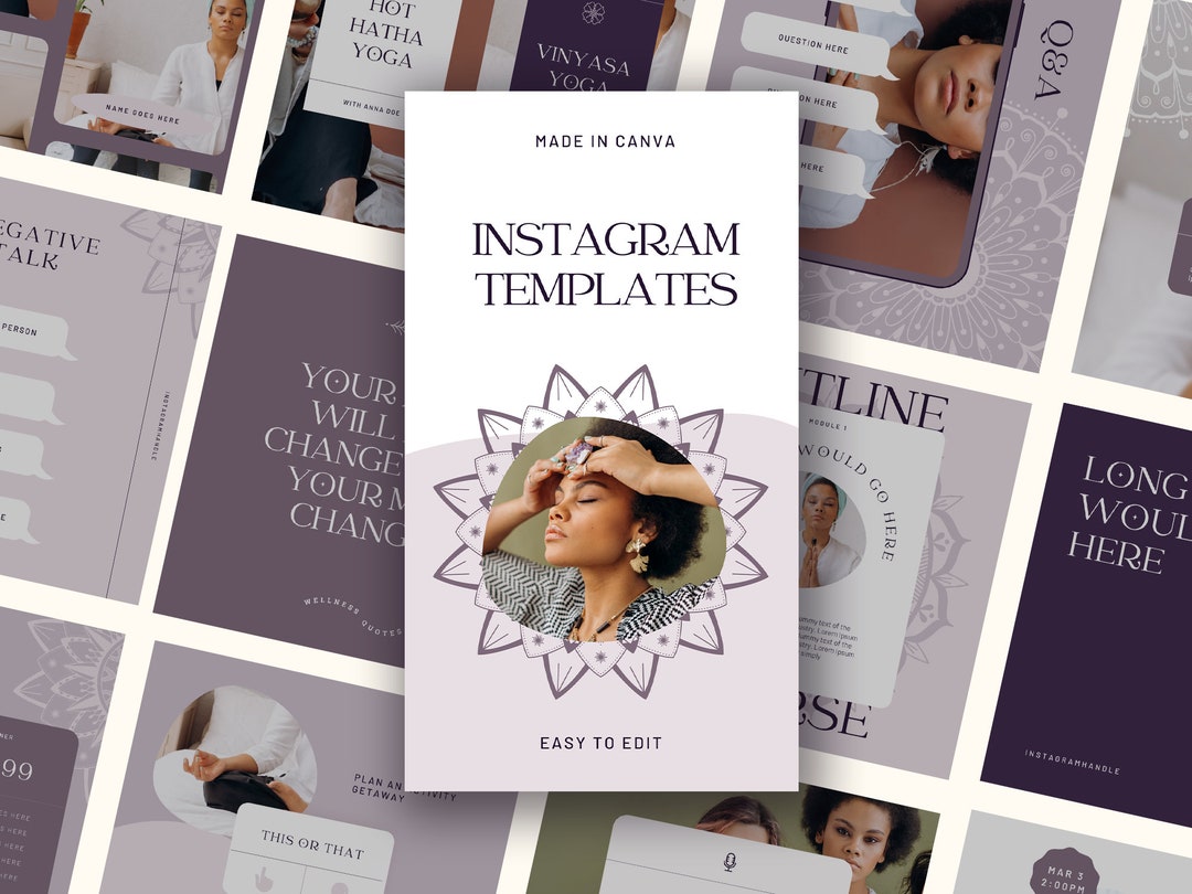 Canva Template Spiritual Coach Instagram | Holistic Coach Therapy ...