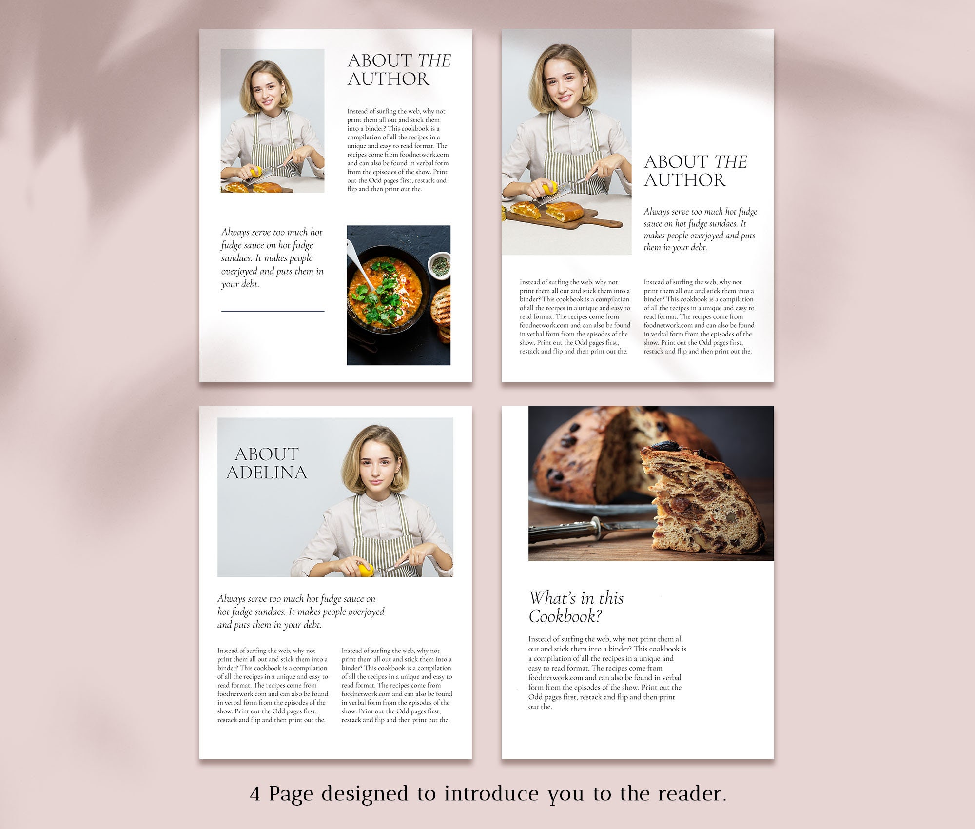 Recipe Ebook Template Canva | Customizable Cookbook Lead Magnet Cover ...