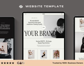 Squarespace 7.1 Webbplatsmall för portfolio Modern webbmall för tjänstebaserade företag Designermall | Kreativ coachwebbplats