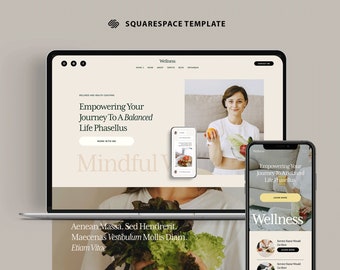Website Template Squarespace 7.1, Health Wellness female fitness Coach, Therapist site template, Coaching Business Website, Life Coach Site