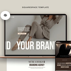 Website Template Squarespace 7.1 / Designer Personal Portfolio Site for Service / coaching template / Female Coach website Business Website