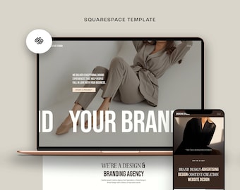 Modello di sito Web Squarespace 7.1 / Sito di portfolio personale di designer per servizio / modello di coaching / Sito Web di coach femminile Sito Web aziendale