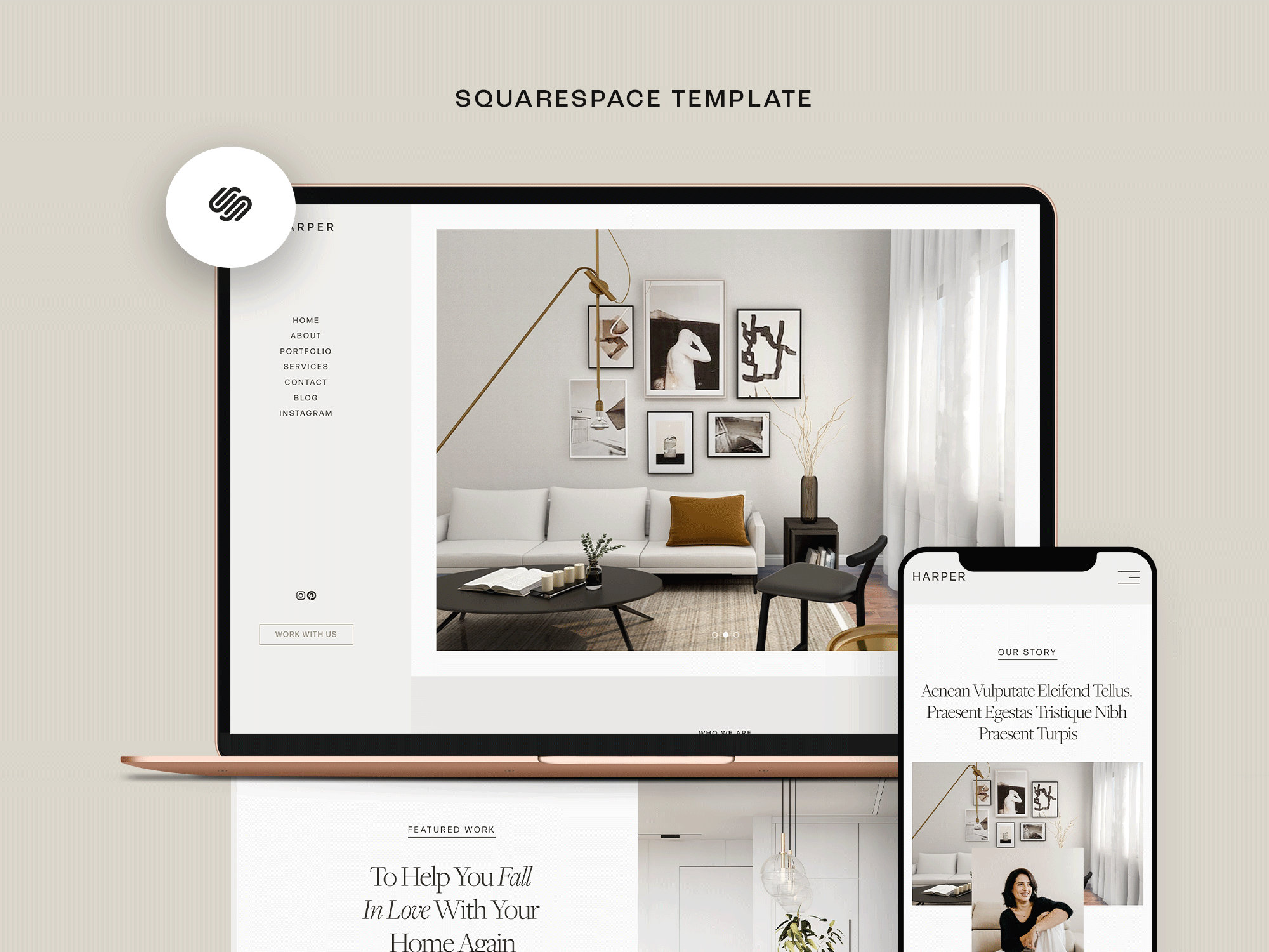 Website Template Squarespace Interior Designers/ Architect Responsive ...