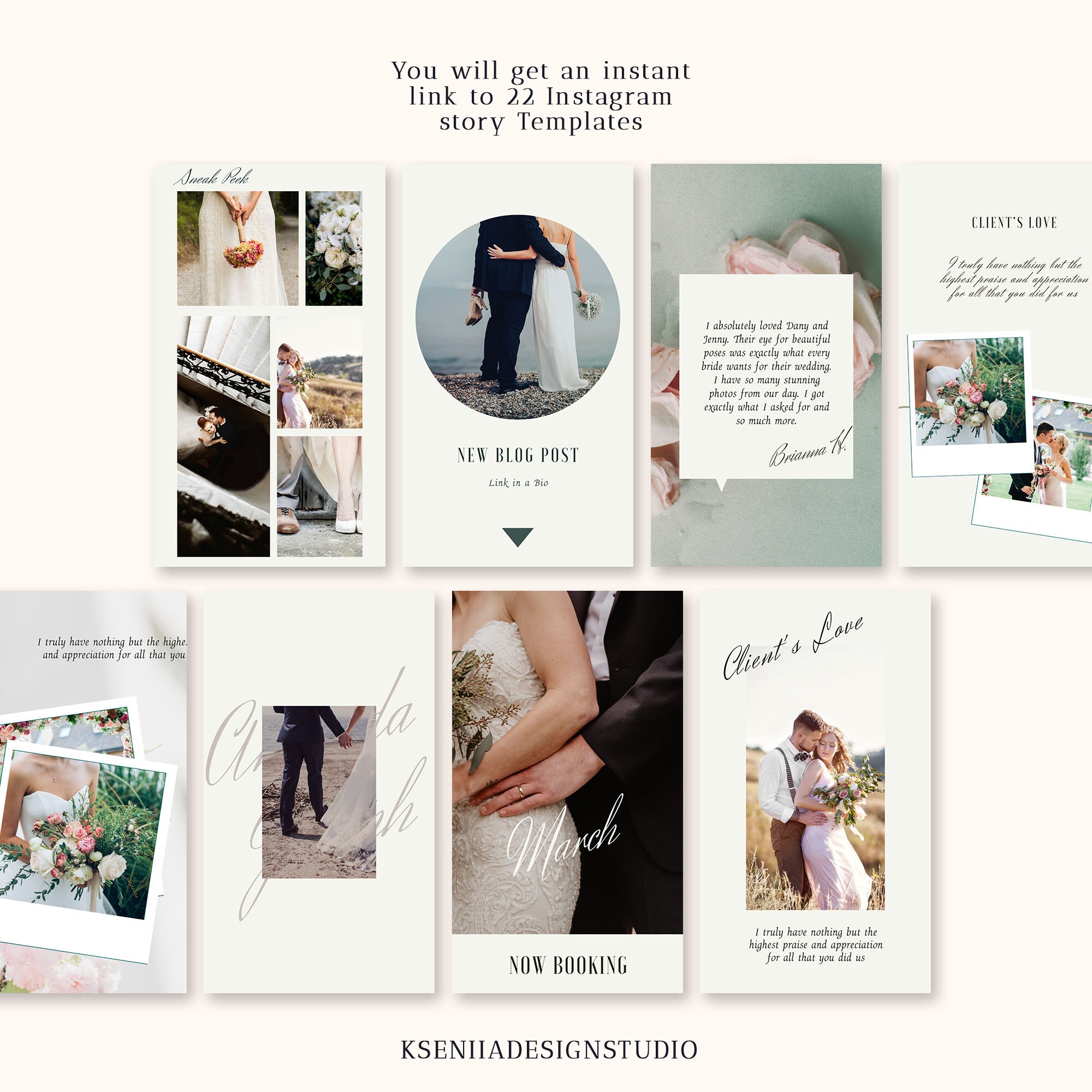 Instagram Template Post and Stories Pack Photography Marketing - Etsy