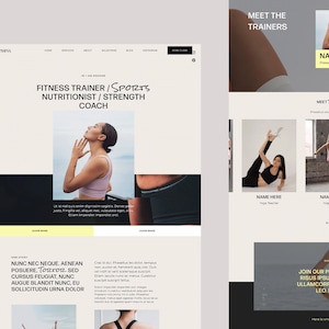 Website Template Squarespace 7.1, Fitness Membership, Sport, gym site, Personal trainer, Health Wellness female Coach, Pilates Business yoga image 7