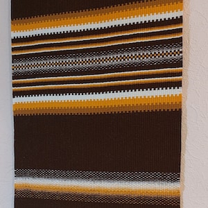 Vintage Hand woven wool wall hanging, wool tapestry, Scandinavian design, interior design decor, wool wall art (-)
