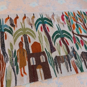 One of kind Large tapestry, Rare find, Mid century,Evelyn Ackerman Style wool wall art, wool carped, Tapestry in wool , vintage design (-)