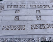 Very Old Saved 30 39 s 40 39 s Scandinavian Hand Embroidery Handmade Crochet Edges Tablecloth Beautiful classic From Dowry chest tablecloth (7)