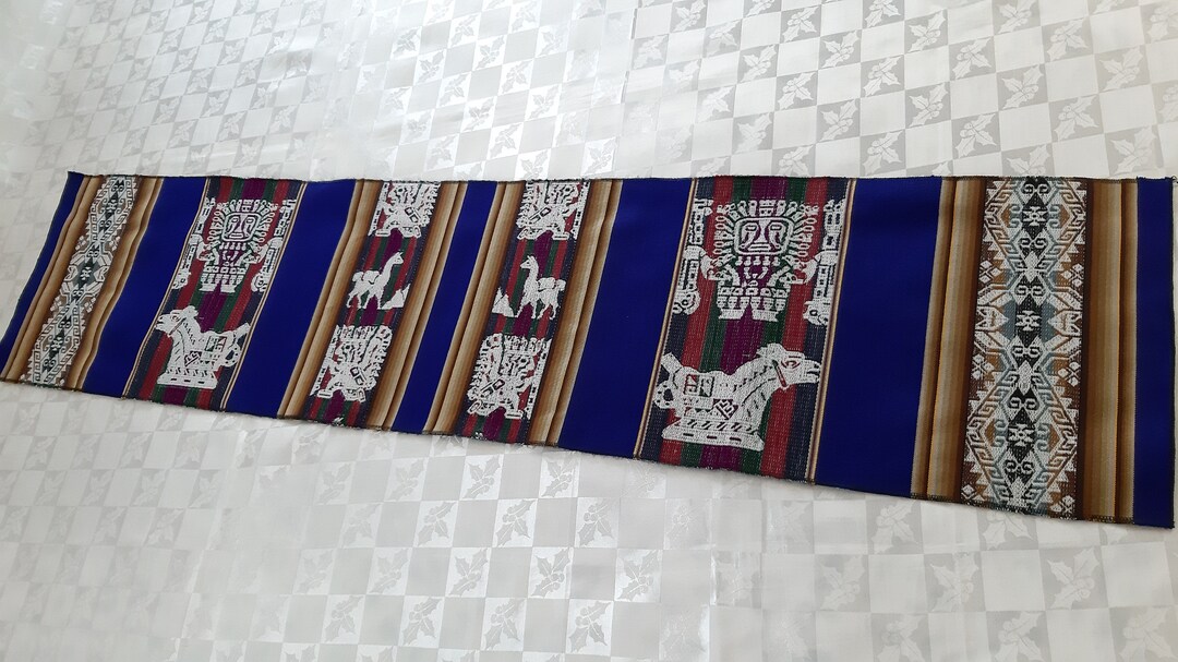 Vintage Tischläufer Boho-Stil – Gehäkelte Baumwoll-Decke 200x24 Cm Mit Quasten