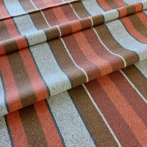 Linnen tafelloper, geweven gestreepte linnen tafelloper, tafelblad, tafeldressing, vintage linnengoed, tafellinnen, tafeldressoirjaal (E12)