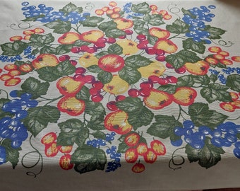 Vintage Finlayson Finland tablecloth, kitchen tablecloth, vintage table cover (E8)