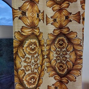 Par de cortinas de noche de acrílico tejidas vintage grandes, paneles de cortina de noche vintage, cortinas decorativas para dormitorio, cortinas de habitación (E17)