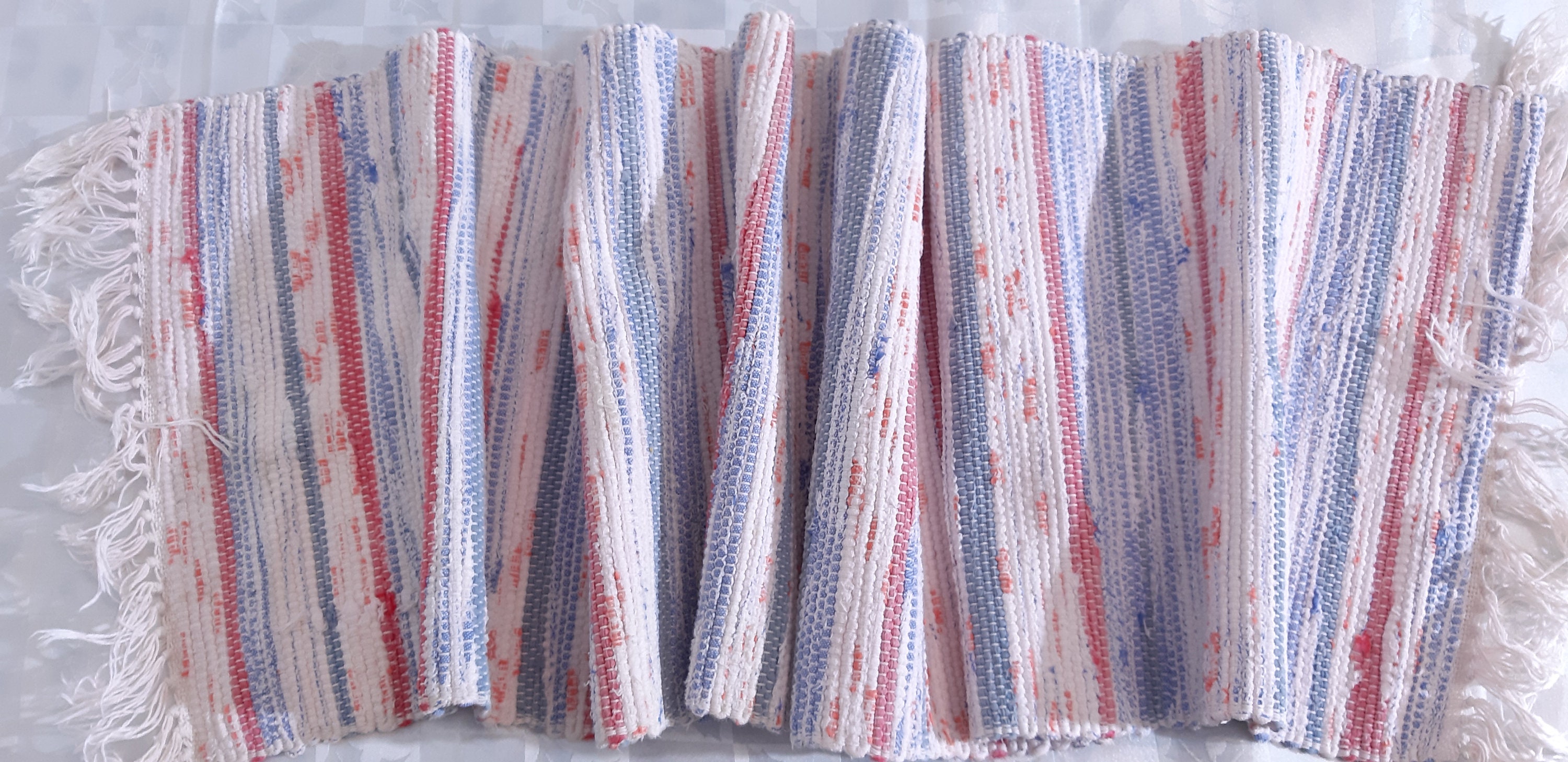 Alfombra de baño Entrada rug corredor algodón tejida Vintage | Etsy