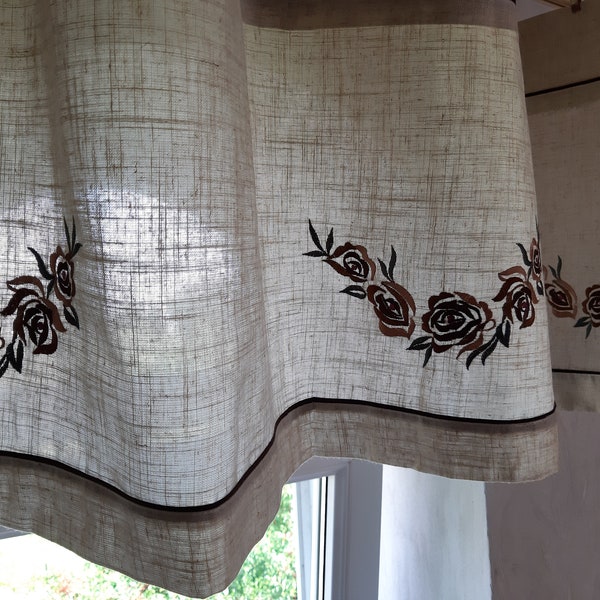 Embroidered Valances Etsy