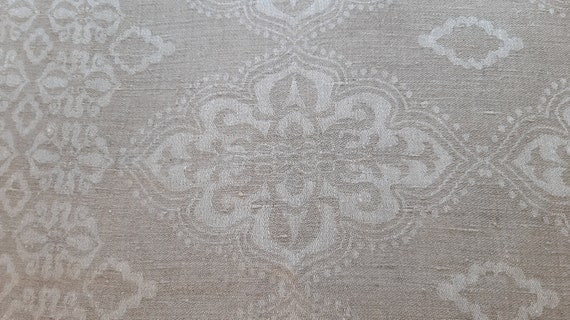 Large Linen Woven Vintage tablecloth , Large tablecloth, Rustic tablecloth , linen tablecloth, large table topper, Farmhouse tablecloth (14)