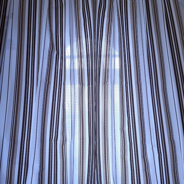 View of Stripe Curtains - Etsy