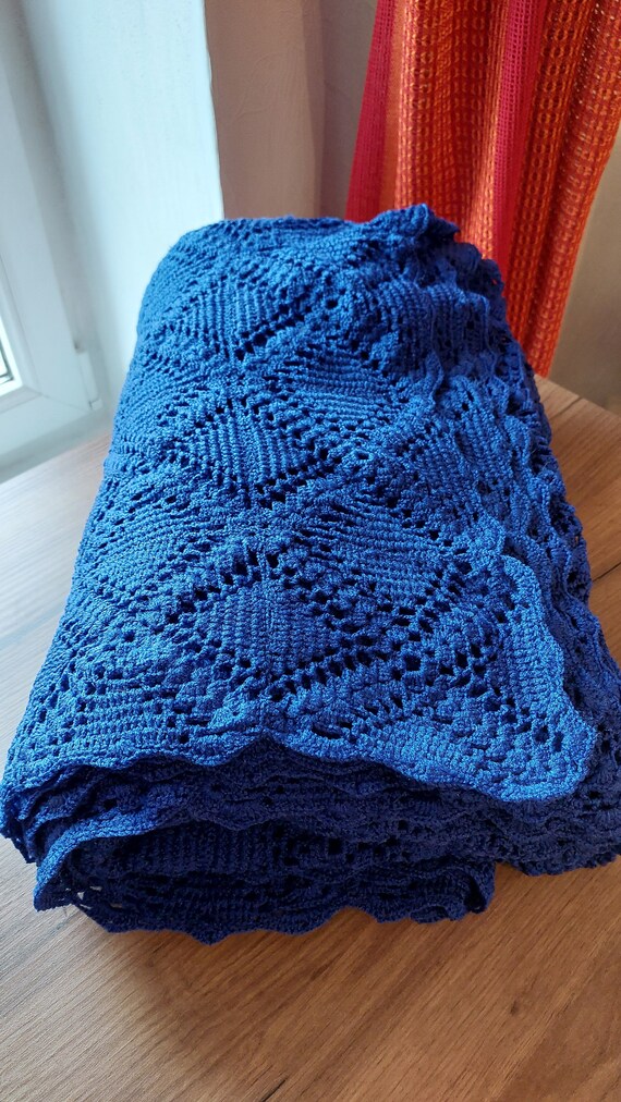 fait main crochet beau dessus de lit ,canapé ,futur rideau