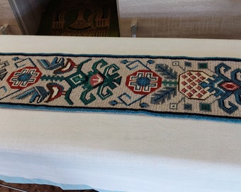 Scandinavian vintage handmade wool wall hanging, wool tapestry , Scandinavian design decor , interior design decor (-)