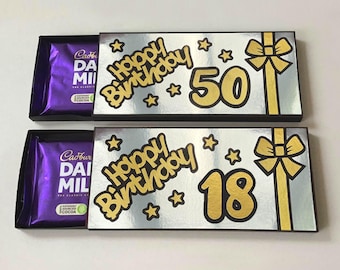 Personalised Cadbury Chocolate Birthday Gift Box: Any Age
