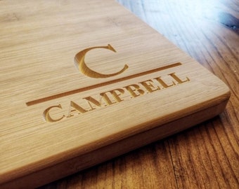 Custom Cutting Board, Personalized Charcuterie board, Engraved Serving Board, Cheese Board, Bread Board