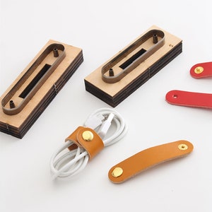 Wire Winder Die Cut Cord Winder Template Cutter Cutting Framing DIY Line.Oortelefoon Hoofdtelefoon Opslag Handgemaakte Leathercraft Craft Tool