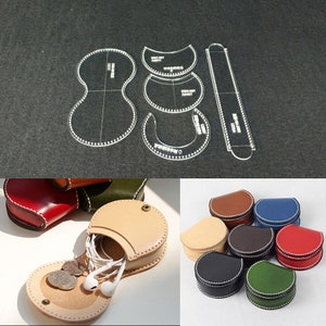 Leder Handarbeit Acryl Münz etui Schablone Schablone Geldbörse Aufbewahrung Muster Zeichnung Entwurf Formen DIY Handwerk Werkzeug