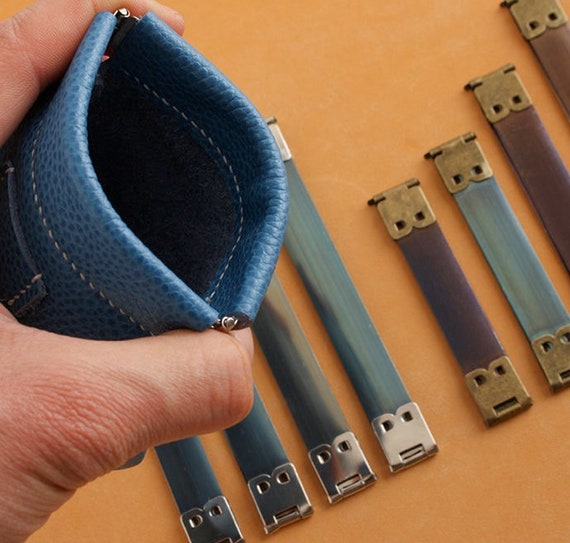 Metal Internal Flex Purse Frame Coin Pouch Clip Clasp Closures Spring  Leathercraft Fabric Craft DIY Hardware Supplies Accessories 