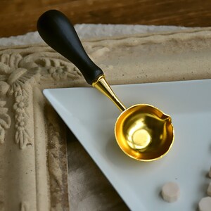 Selo de cera colher de derretimento de ouro vedação cera grânulo vara forno selo embalagem criativo artesanato melter decoração design suprimentos