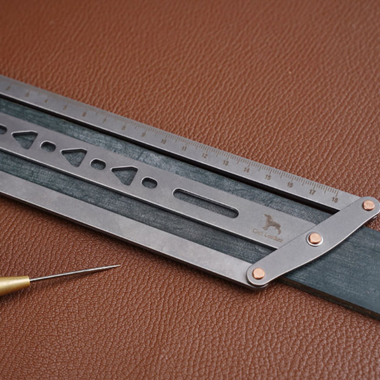 Leather Belt Punching Hole Positioning Ruler Stationery Etsy