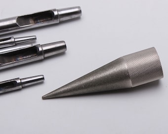 Leathercraft Round Punch Sharpening Tool Sharpener Polishing Punch Blade Sanding Hole Sanding Sharp Grinding Leatherwork Craft Tool