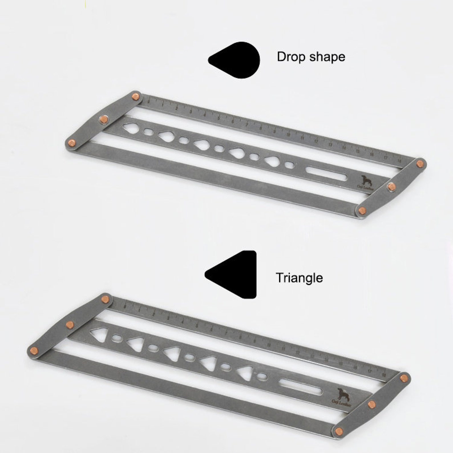 Leather Belt Punching Hole Positioning Ruler Stationery Etsy