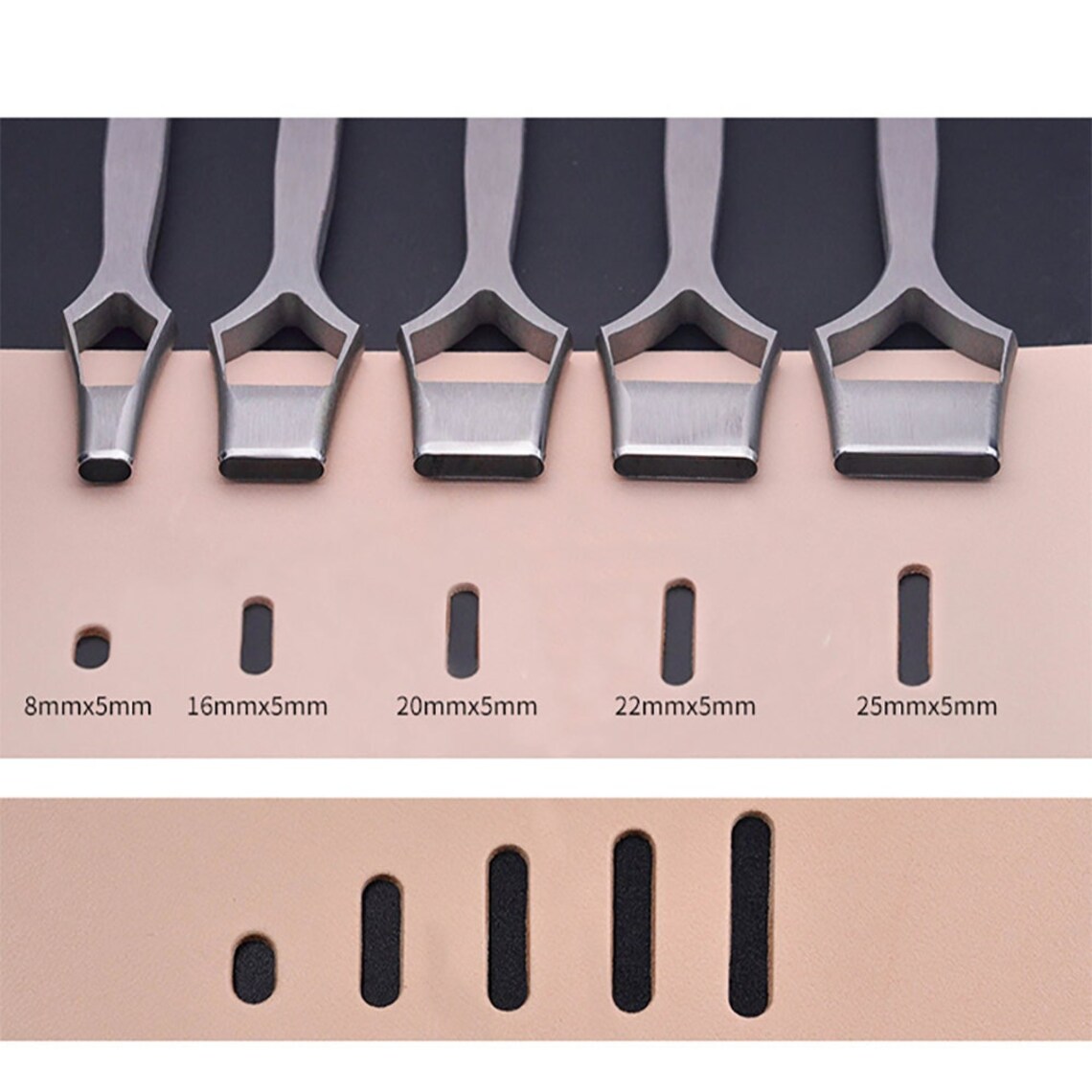 Leather Oval Punch Belt Watch Strap Punching Cut Shape Etsy