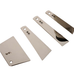 Leder Craft roestvrij staal spiegelplaat lijm Applicator lijm lijm gom Tragacanth schraper behandeling stick stick handwerk DIY tool