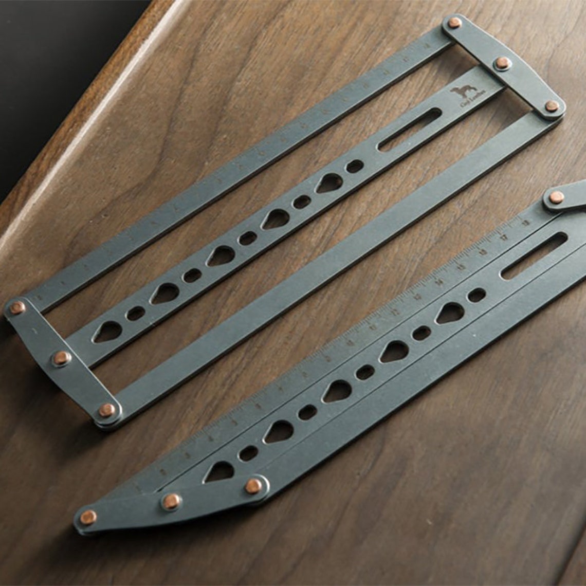 Leather Belt Punching Hole Positioning Ruler Stationery Etsy