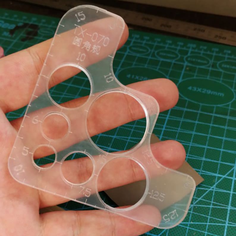 Curved Corner & Circle Stencil Line Ruler Marking Design Measure Sewing ...