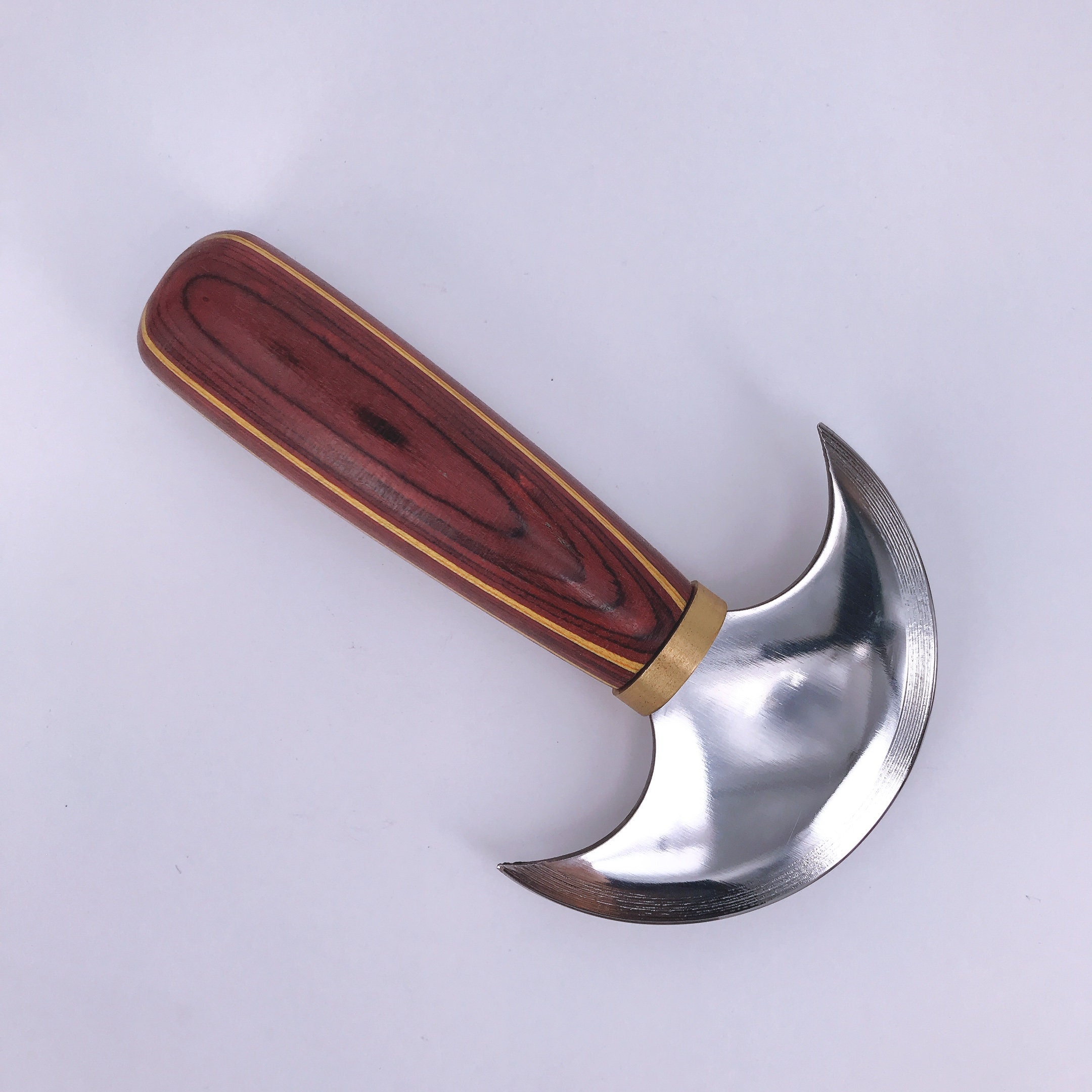 Crescent 4 Round Knife — Handmade Leather Craft Knives