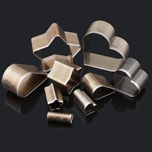 Conjunto de kit de corte em forma de coração + estrela + lágrima para artesanato em couro, faça você mesmo, cortador de punção artesanal, molde de corte, decoração, chaveiro, ferramenta de artesanato