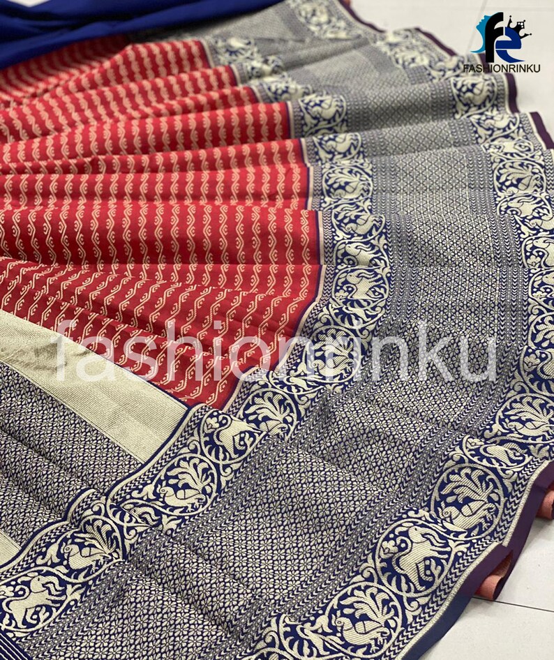 Indian Saree For Women Banarasi Soft Silk Saree Womens gift Wedding Saree Exclusive Party Wear Traditional Designer Bridal Saree Sari