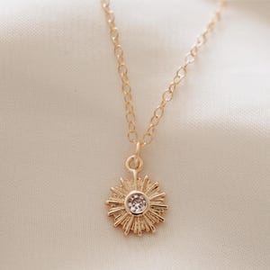 18K Gold Vermeil Over Sterling Monstrance Necklace | Eucharist Necklace | Catholic Gift
