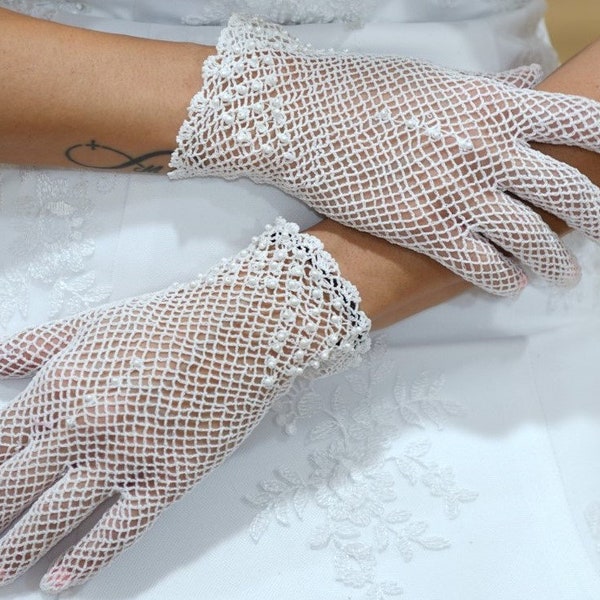 Women Wedding gloves  bridal Evening party