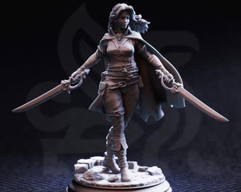 D&D, TTRPG - Rogue Duelist - Angela "Cat-Eyes" Hardvin
