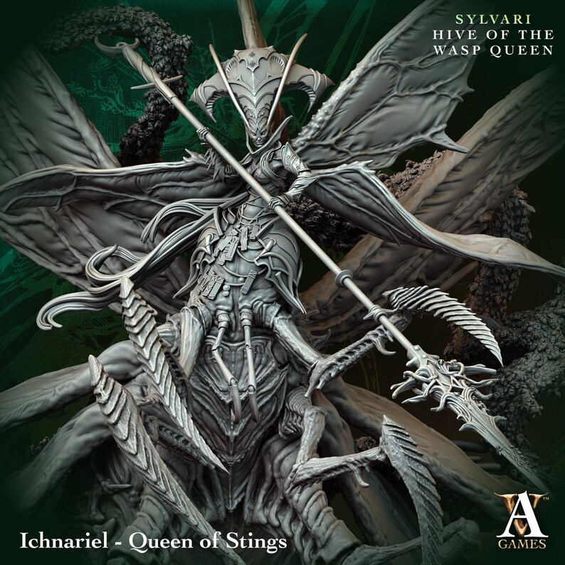 D&D, TTRPG - Ichnariel - Queen of Stings - Sylvari - Hive of the Wasp ...