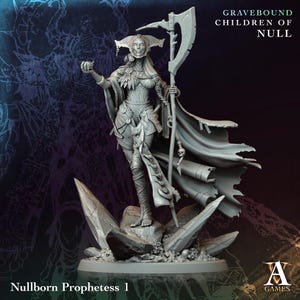 D&D, TTRPG - Nullborn Prophetess - Gravebound - Children of Null