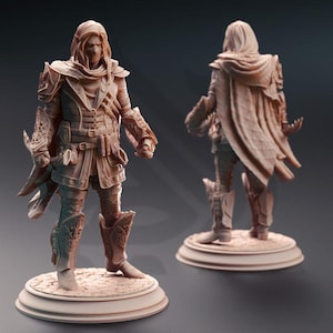 D&D, TTRPG - Elf Rogue Thief - Sylvios the Slip