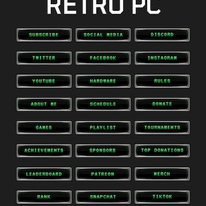 Retro PC - Panels for Twitch