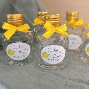 Liqueur bottle - limoncello - rum - wedding guest gift, baptism, birthday